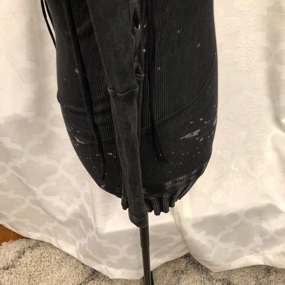 Blackpool Black Hooded Dress - Picture 4 of 6